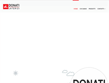 Tablet Screenshot of donatilaterizi.it